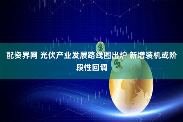 配资界网 光伏产业发展路线图出炉 新增装机或阶段性回调